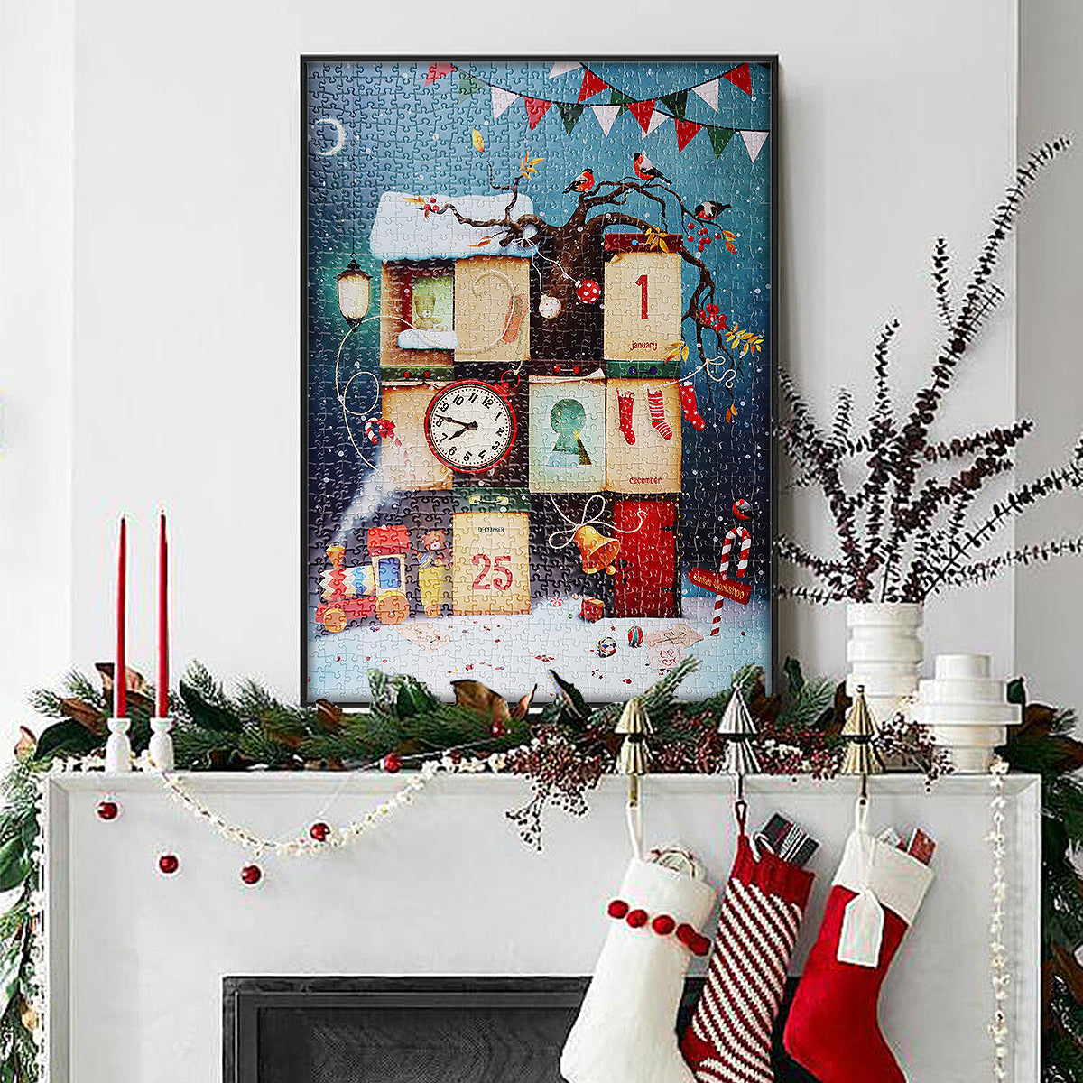 1000 Pieces Jigsaw Puzzles Challenge for Adults Christmas Puzzles Home Decoration