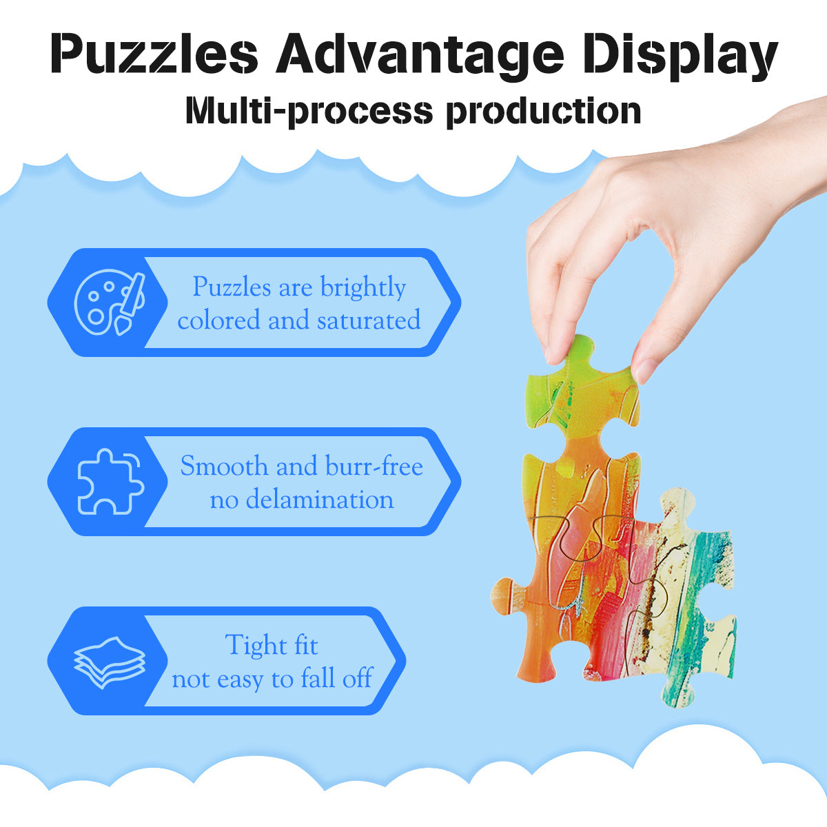 MISITU Jigsaw Puzzles 100 Pieces - Girl, Sunset and Beach -Puzzle for Children and Adults