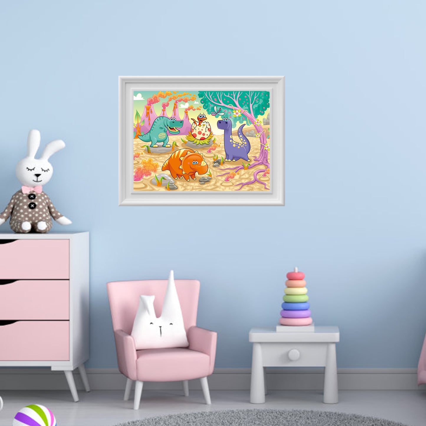 MISITU Jigsaw Puzzles for Children Cartoon Dinosaurs 100 Pieces Puzzles 18 x 14 Inches