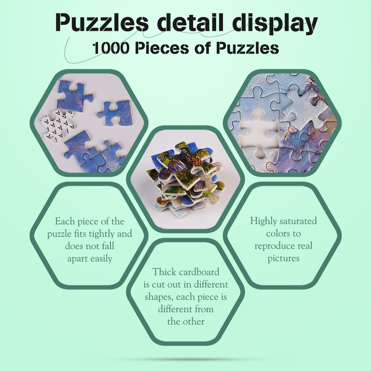 1000 Pieces Jigsaw Puzzles Challenge for Adults Women with Parasol by Monet Home Decoration