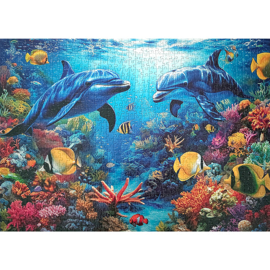 Sea World Puzzles 1000 Pieces Jigsaw Puzzles Challenge for Adults Home Decoration
