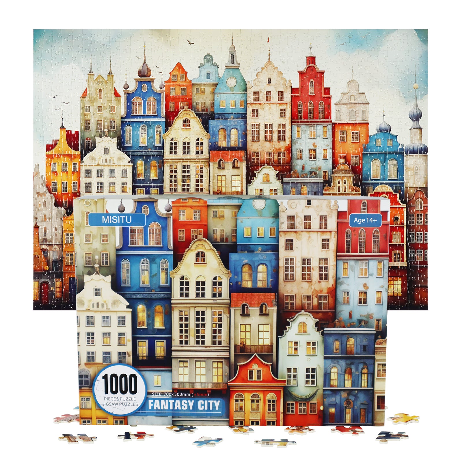 MISITU Puzzle classico 1000 pezzi per adulti e bambini MISITU Puzzle classico 1000 pezzi per adulti e bambini