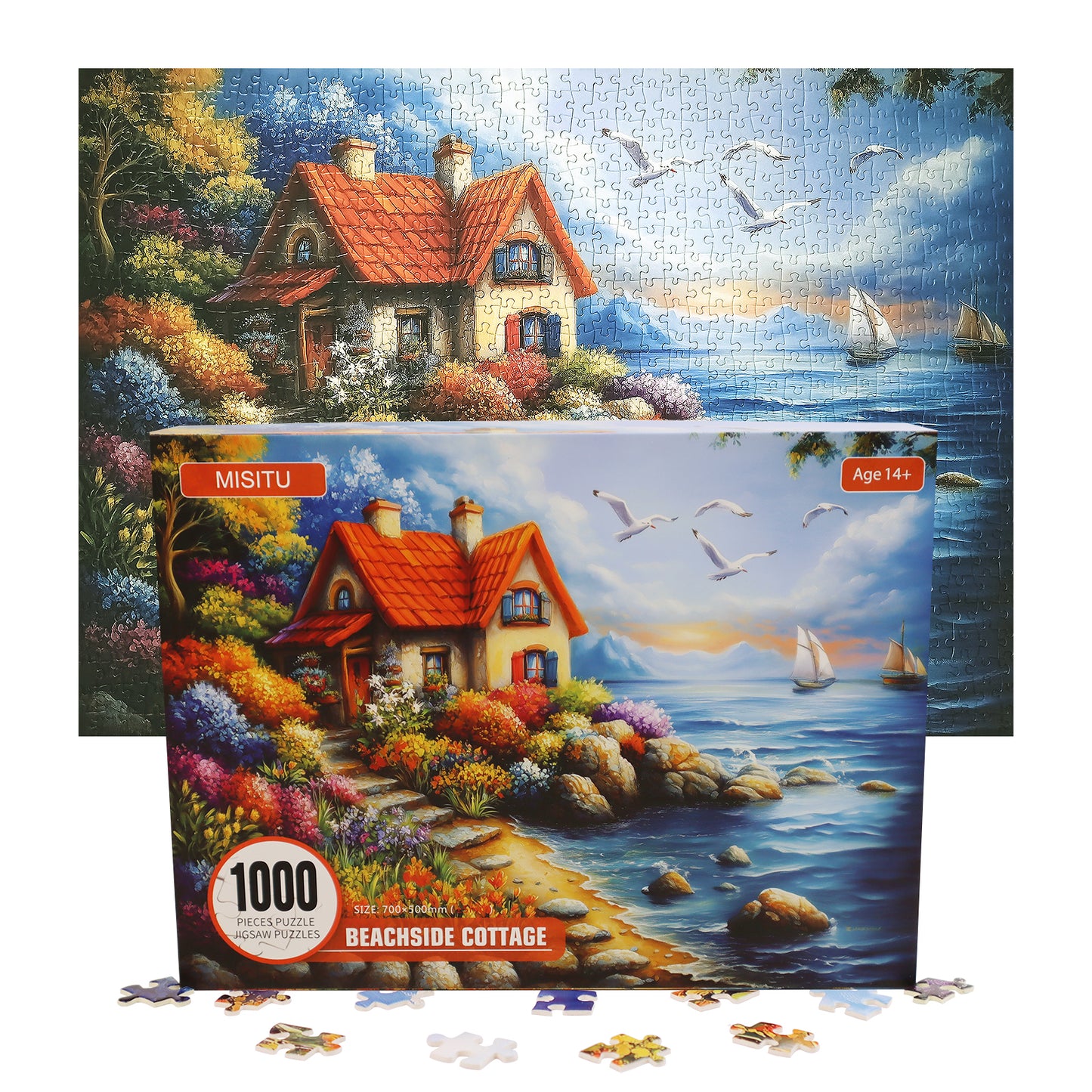 Lake House Puzzles 1000 Pieces Jigsaw Puzzles Challenge for Adults Home Decoration