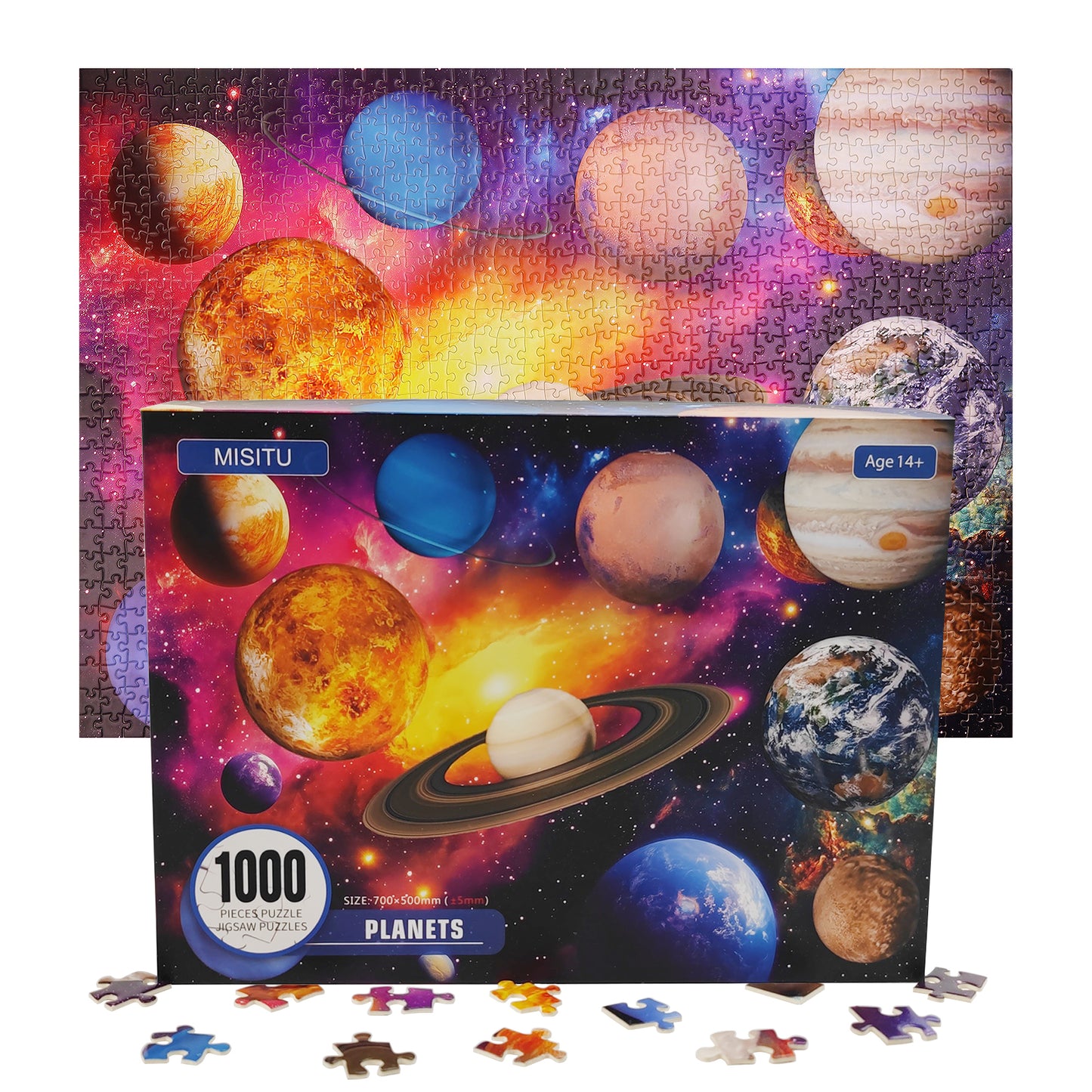 Planets Puzzles 1000 Pieces Jigsaw Puzzles Challenge for Adults Home Decoration