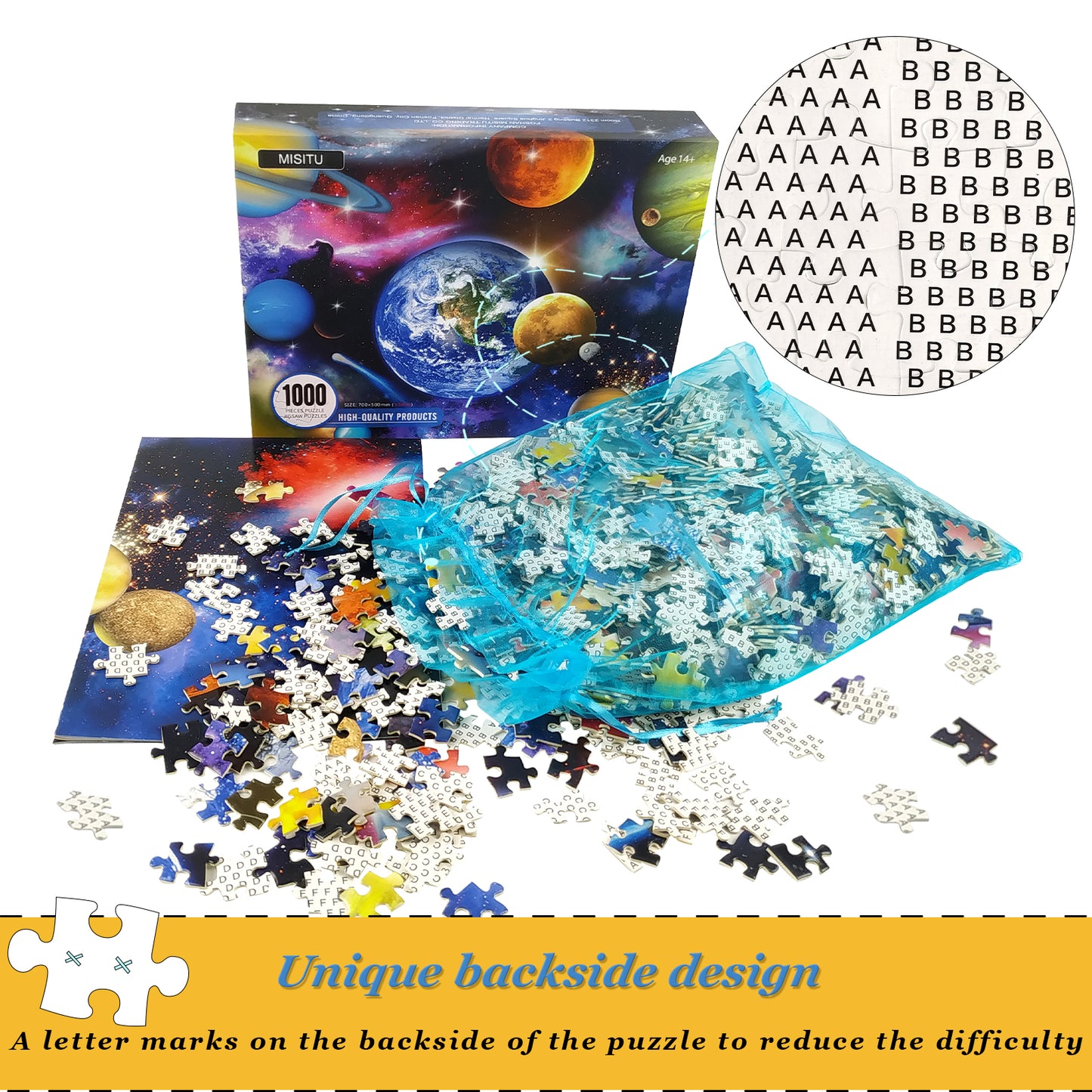 Space Planet Jigsaw Puzzles 1000 Pieces Challenge for kids and Adults