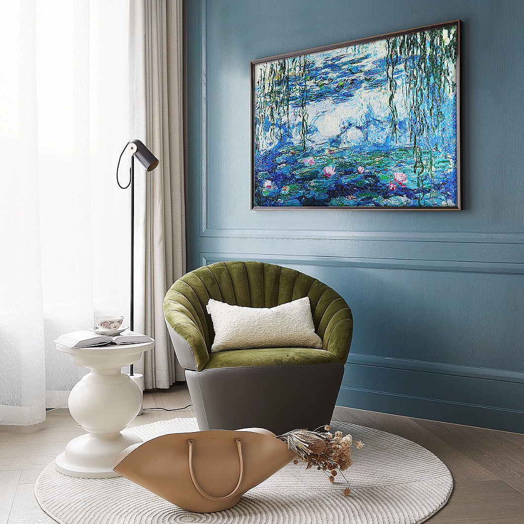 Large Jigsaw Puzzles 2000 Pieces Water Lilies Monet Oil Painting Artwork Puzzle