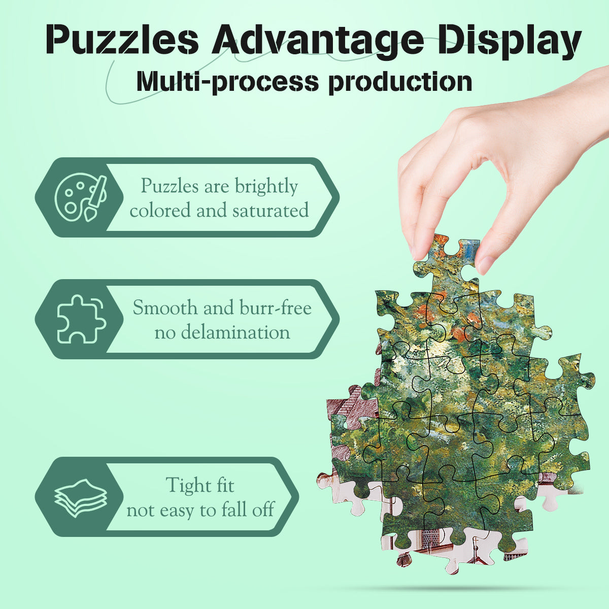 1000 Pieces Jigsaw Puzzles Challenge for Adults Home Decoration Monet Painting Lunch Puzzle