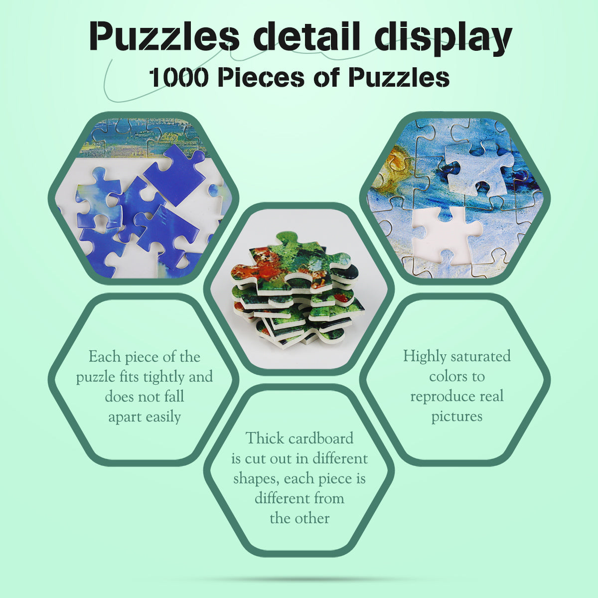 1000 Pieces Jigsaw Puzzles Challenge for Adults Home Decoration Monet Garden Painting