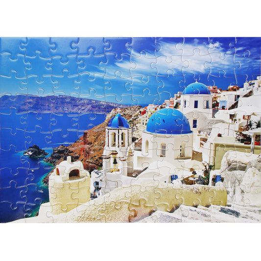 MISITU Jigsaw Puzzles 100 Pieces Aegean Sea Puzzle for Children and Adults