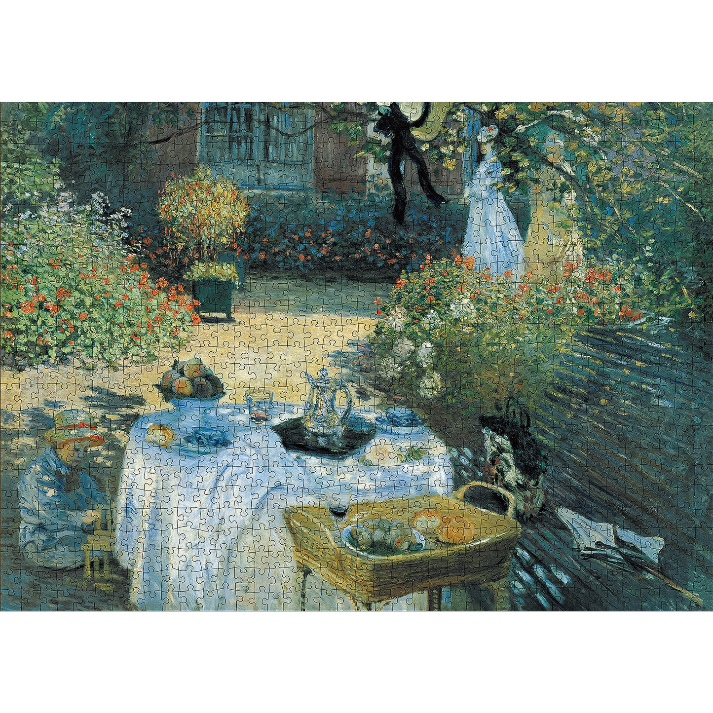 1000 Pieces Jigsaw Puzzles Challenge for Adults Home Decoration Monet Painting Lunch Puzzle