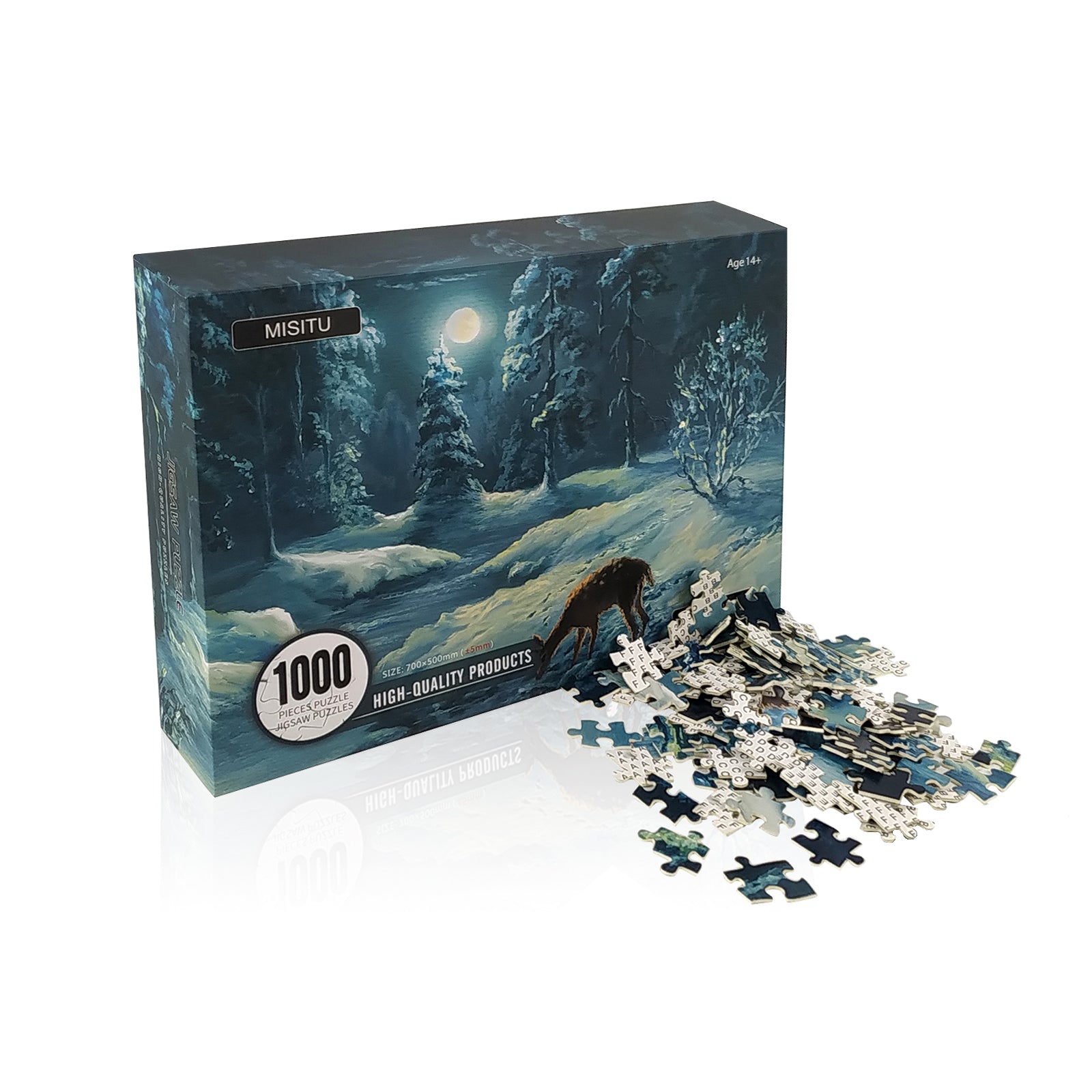 Difficult Jigsaw Puzzles 1000 Pieces Deer Forest Puzzles For Christmas Difficult jigsaw puzzles 1000 pieces deer forest puzzles for christmas